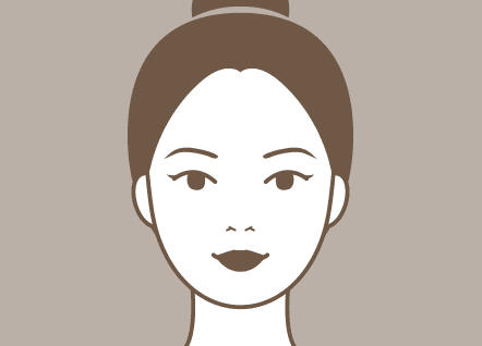 둥근형 얼굴형