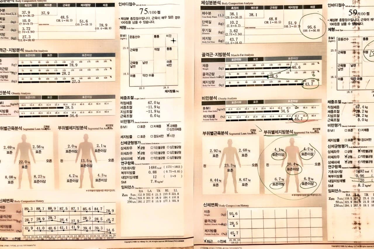 네이버 플레이스 환자 직접 등록 인바디 감량 사례 CASE 01